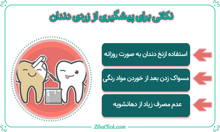پیشگیری از زردی دندان